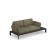 Sofa 2 Places Tami Structure Noir Tissu Vert Emu Jardinchic