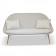 Sofa 2 Places Vanity Blanc Gris Clair Vlaemynck Jardinchic