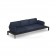 Sofa 3 Places Tami Structure Noir Tissu Bleu Emu Jardinchic