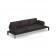 Sofa 3 Places Tami Structure Noir Tissu Marron Emu Jardinchic