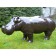 Statue Hippopotame Laqué Prune Tex Artes Jardinchic
