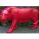 Statue Tigre Rouge Laqué Tex Artes Jardinchic