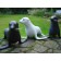 Statues Otarie Gris Blanc et Noir Tex Artes Jardinchic