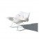 Rocking Chair Stingray Blanc Glossy Fredericia JardinChic (coussin non inclus)