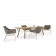 Fauteuil Lounge Summer Set Structure Blanc Varaschin Jardinchic