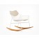  Rocking Chair Summer Set Structure Blanc - Pieds à bascule en bois Iroko Varaschin Jardinchic (coussins d'assise et dossier non inclus)