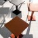 Tables d'appoint TOY Orange Blanc et Noir Driade JardinChic