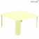 Table Basse Carrée Bebop H42cm Citron Givré Fermob Jardinchic