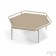 Table Basse Hive Laque Pierre de Lune Plateau Quartz Givré EGO Paris Jardinchic 