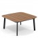 Table Basse Plateau Teck Shine Noir Emu JardinChic