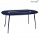 Table Ovale Lorette Bleu Abysse Fermob Jardinchic