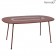 Table Ovale Lorette Ocre Rouge Fermob Jardinchic