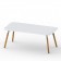 Table Piétement Iroko Sloo 180x90cm Plateau Blanc Vondom Jardinchic