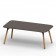 Table Piétement Iroko Sloo 180x90cm Plateau Taupe Vondom Jardinchic