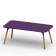 Table Piétement Iroko Sloo 180x90cm Plateau Prune Vondom Jardinchic