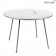 Table Ronde Lorette Blanc Coton Fermob Jardinchic