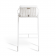 Tabouret de Bar Sandur Cordage Blanc Structure Blanc Coussin vendu en accessoire Oasiq Jardinchic