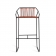 Tabouret de Bar Sandur avec Accoudoirs Cordage Terracotta Structure Anthracite Oasiq Jardinchic