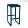 Tabouret Haut sans Dossier Bellevie Bleu Acapulco Fermob Jardinchic