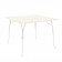 Table Vigna Carrée 80cm Structure Blanc Magis JardinChic