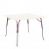 Table Vigna Carrée 80cm Structure Violet Magis JardinChic