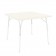 Table Vigna Carrée 120cm Structure Blanc  Magis JardinChic