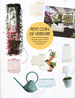 Parution Extérieurs Design Juillet Août 2016 JardinChic Petit coin de verdure